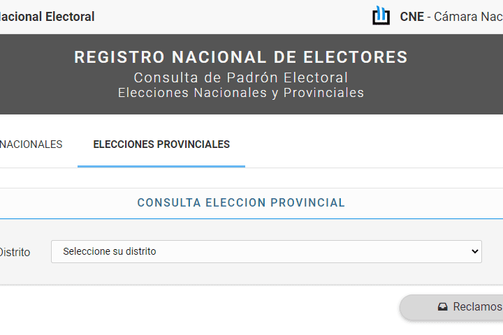 Ya podés conocer en qué lugar te tocará votar