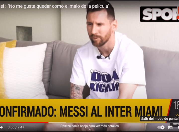 Lionel Messi, al Inter Miami, el equipo de David Beckham, en la MLS Estados Unidos