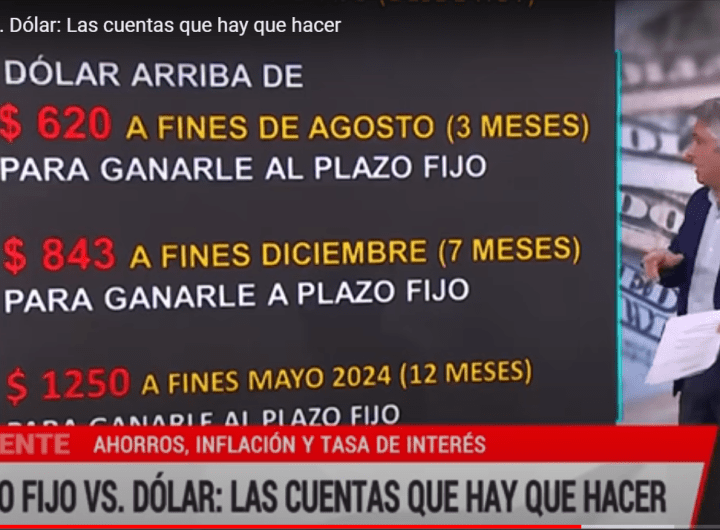 Plazo fijo Vs. Dólar: Las cuentas que hay que hacer