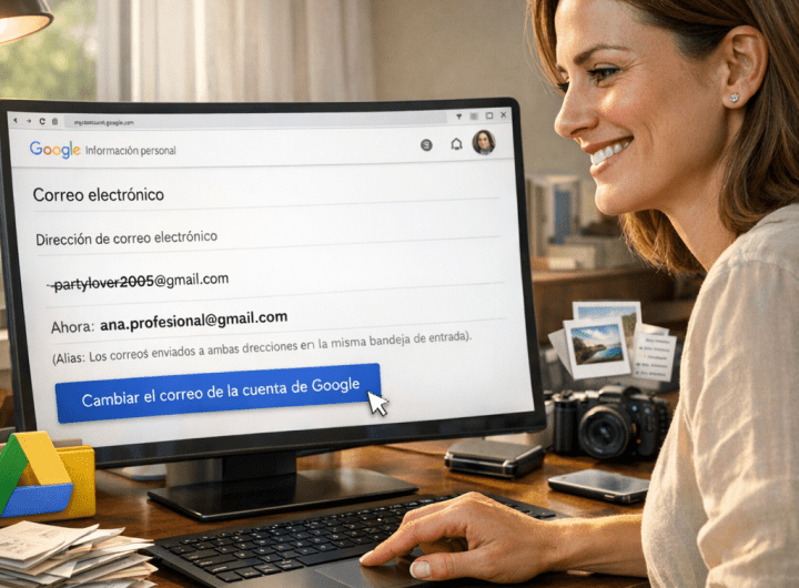 Cambia tu dirección de Gmail sin crear nueva cuenta.