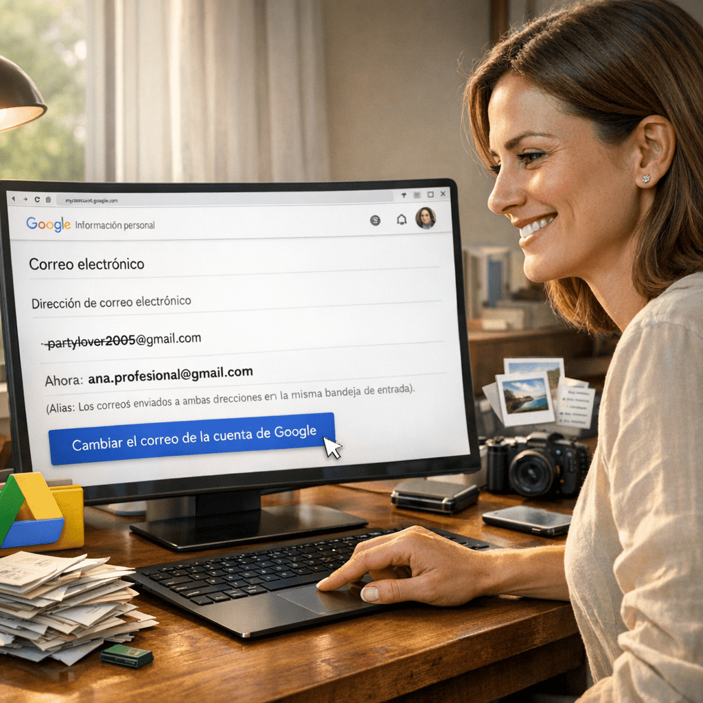Cambia tu dirección de Gmail sin crear nueva cuenta.