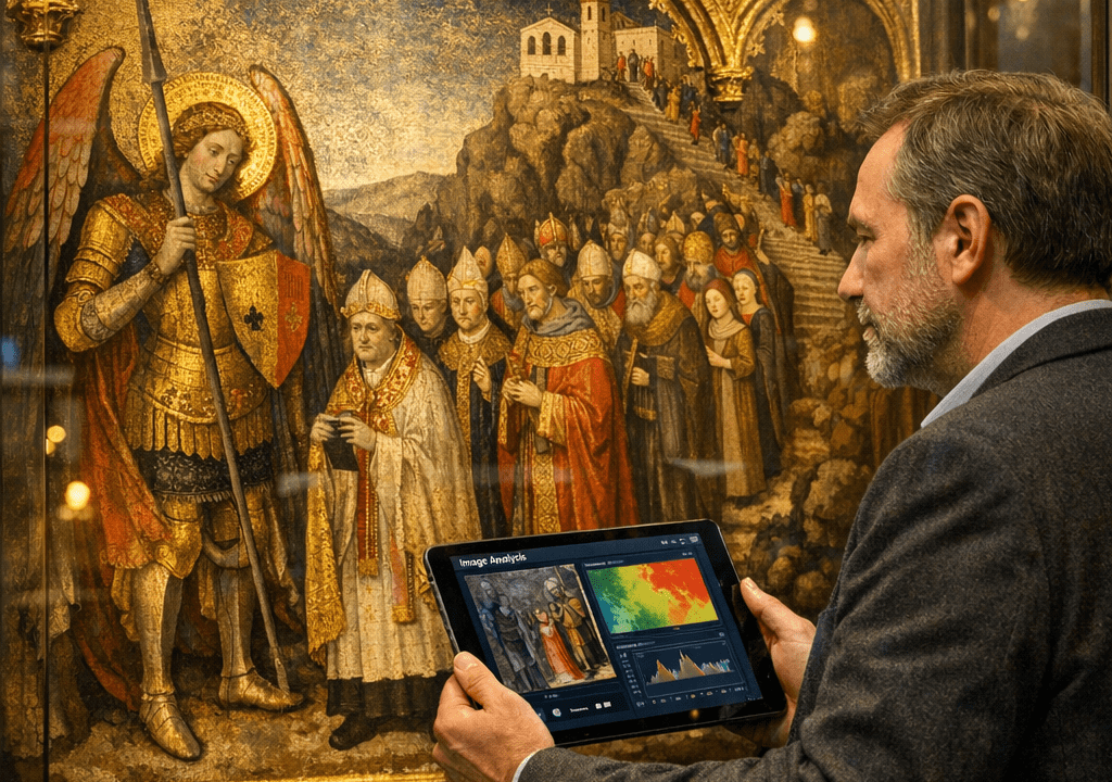 "Descubrimiento de Pintura Gótica del XV Gracias a IA"