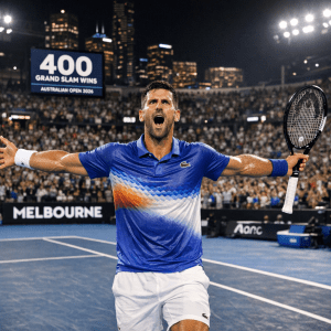 Djokovic logra 400 victorias en Grand Slam tras descalificación