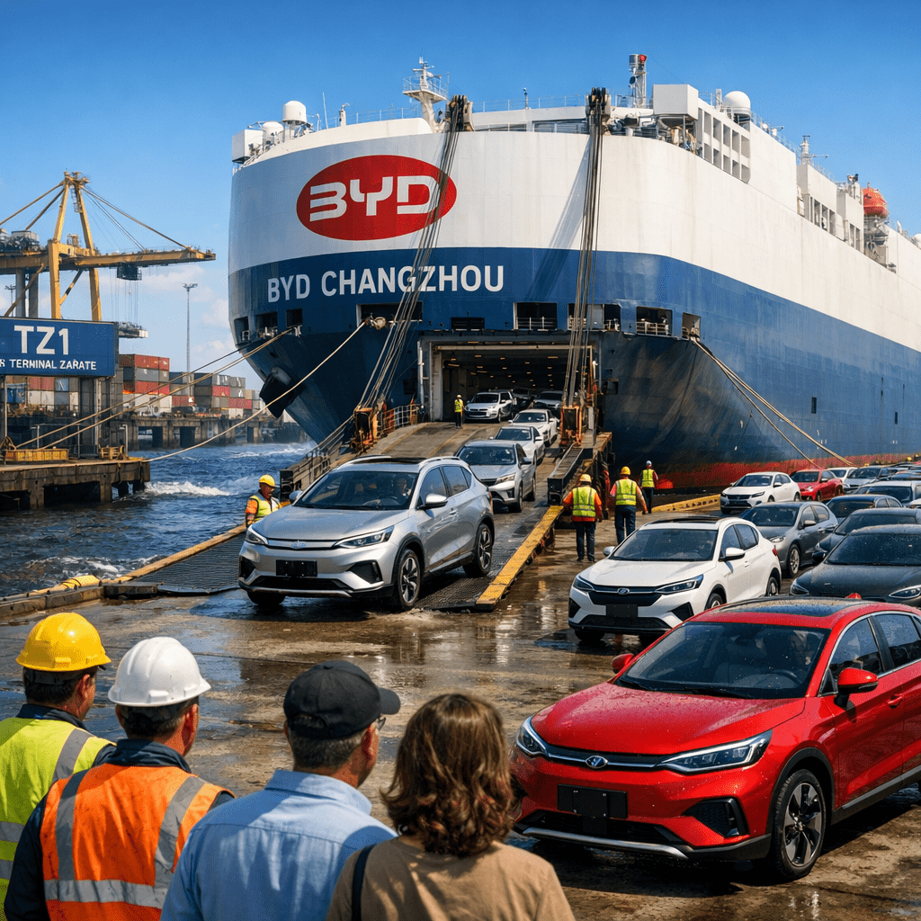 Impacto en el mercado por llegada de autos chinos en Argentina