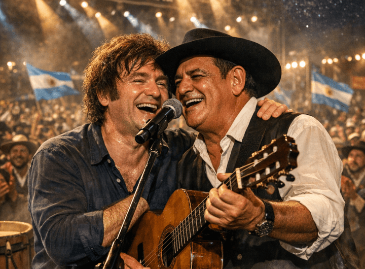 Javier Milei sorprende en Jesús María con canto chaqueño