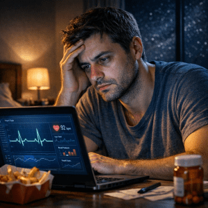 "Noctámbulos: Mayor Riesgo de Enfermedades Cardiovasculares"