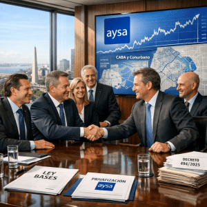 Privatización de AySA: El Gobierno vende sus acciones claves