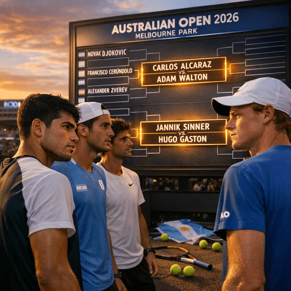 "Rivales Argentinos en el Australian Open: Sorteo Revelado"