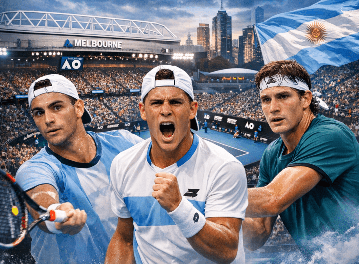 Tenistas argentinos debutan en el Abierto de Australia 2024