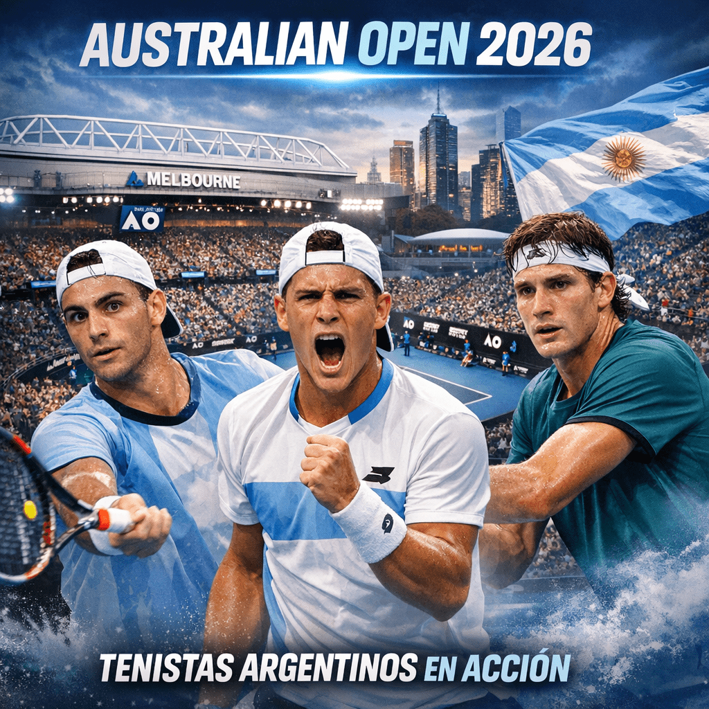 Tenistas argentinos debutan en el Abierto de Australia 2024
