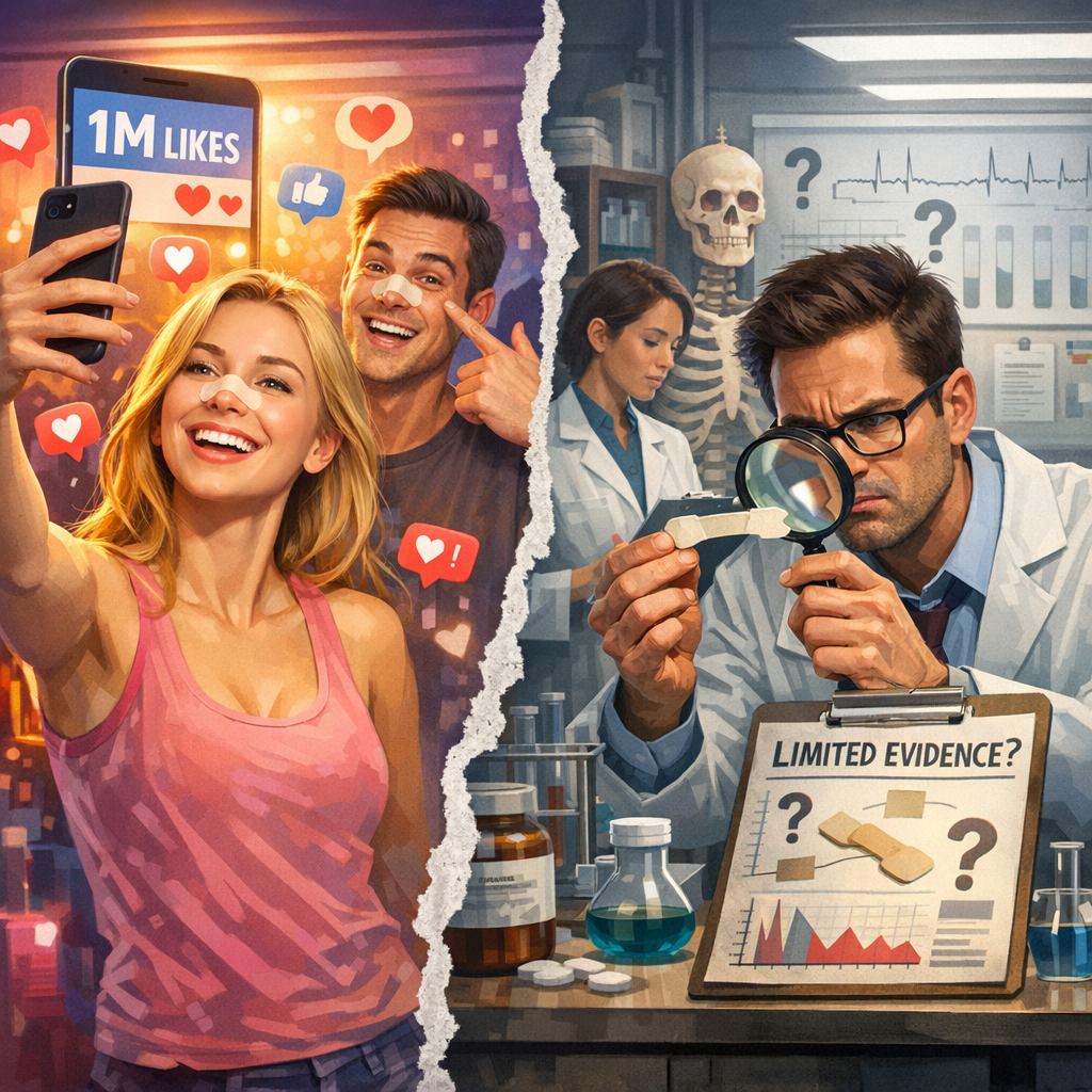 ¿Tiras nasales virales: moda pasajera o mejora de salud?