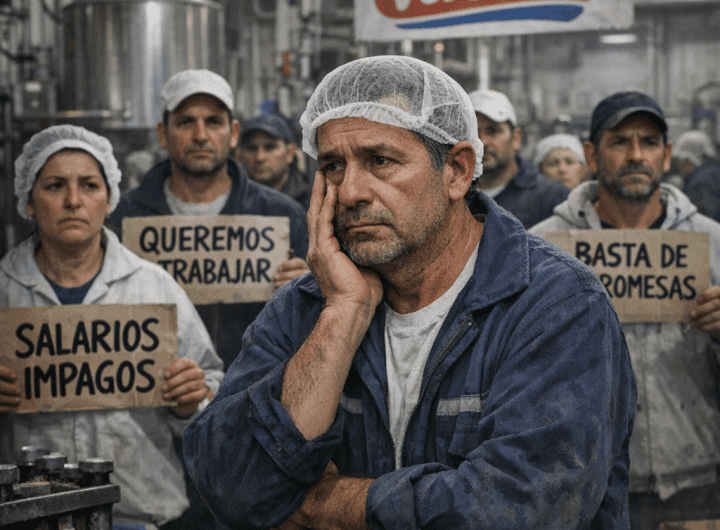 Crisis en Lácteos: Trabajadores Sin Sueldo y Futuro Incierto
