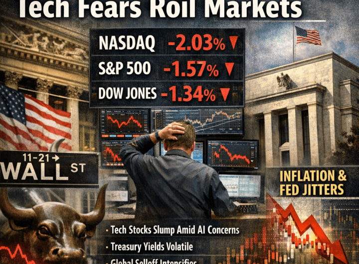 Wall Street en retroceso: dudas sobre tecnología e inflación en EE.UU.