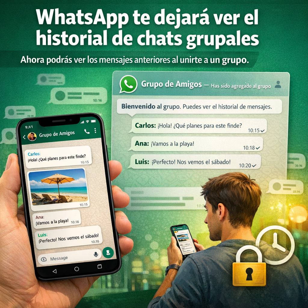 "WhatsApp Simplifica la Bienvenida en Grupos: Nuevo Historial Compartido"