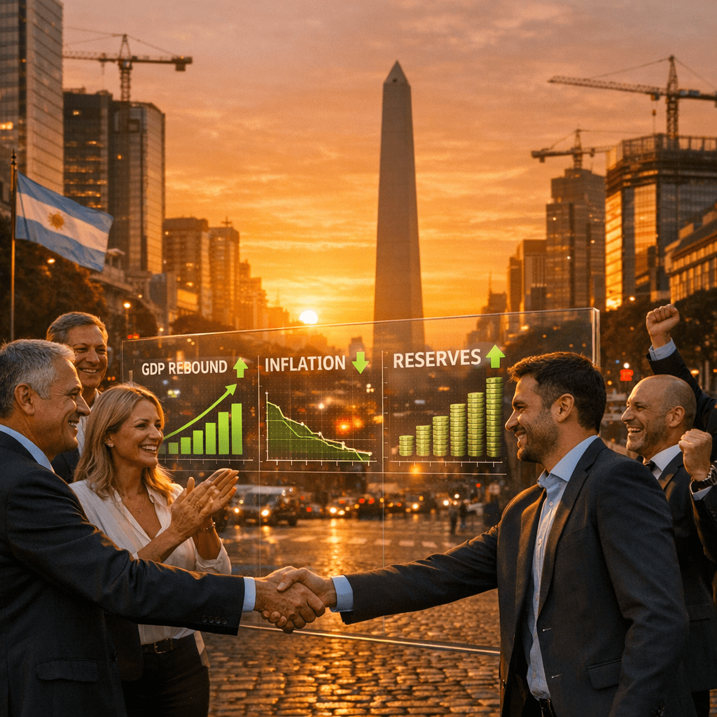 Argentina encuentra impulso económico en medio de la guerra.