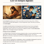 La Evolución de la Lectura en la Era Digital: Estudio de UNSAM