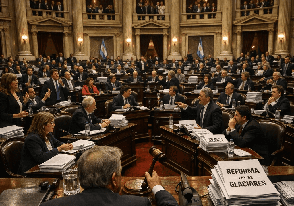 Argentina debate crucial reforma a la ley de glaciares
