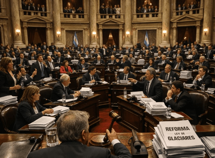 Argentina debate crucial reforma a la ley de glaciares