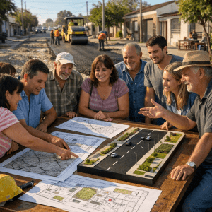 Decisión de pavimento: vecinos eligen el futuro de la ciudad