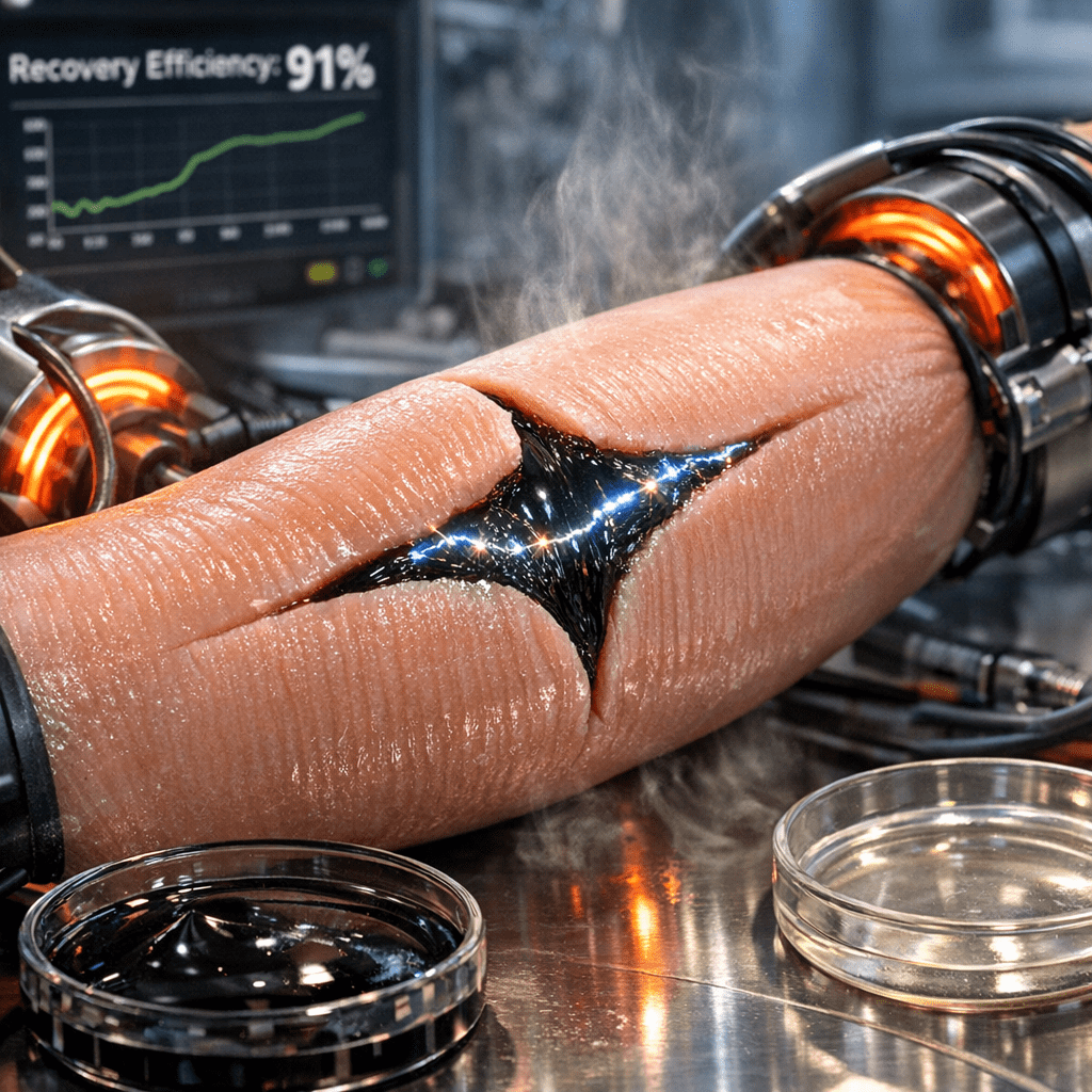 Musculo artificial que se repara y cambia de forma