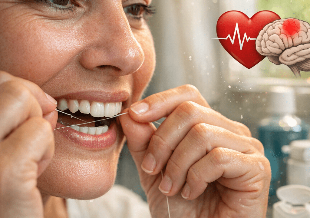 "Usar hilo dental reduce riesgo de infarto y ACV"