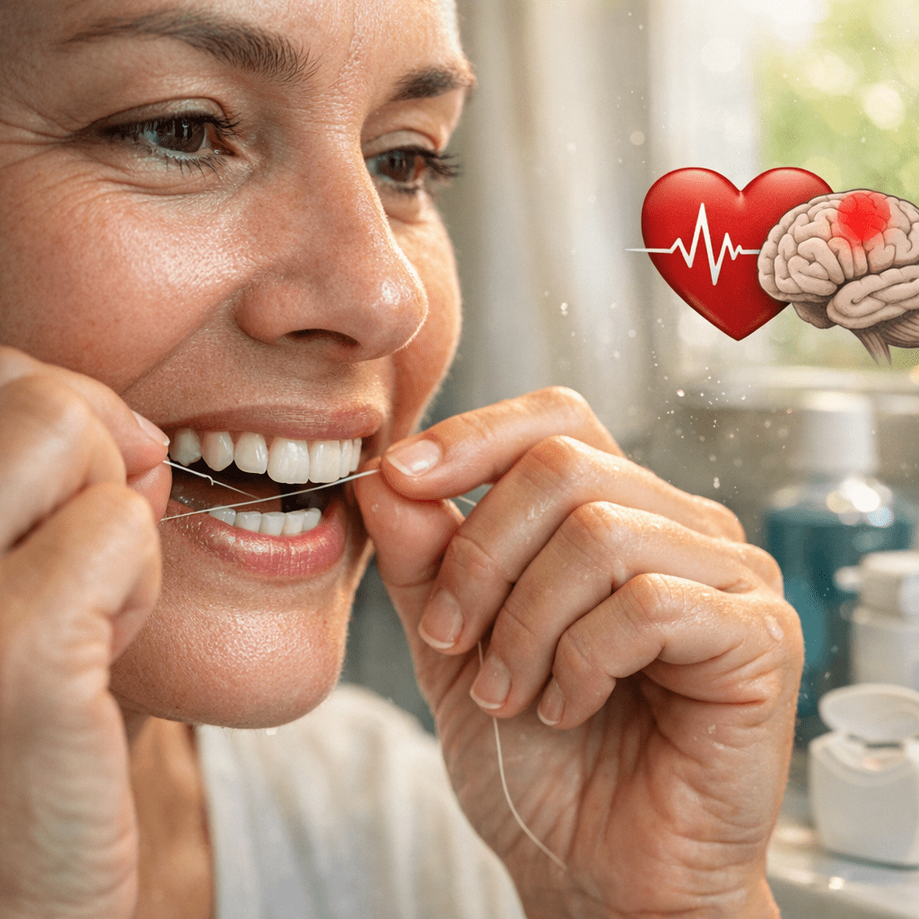 "Usar hilo dental reduce riesgo de infarto y ACV"