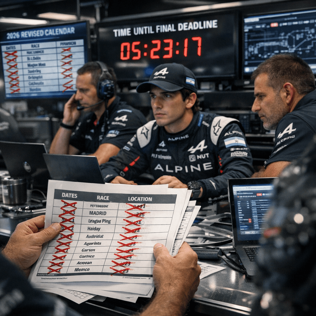 F1 2026: Nuevas fechas y desafíos para Colapinto