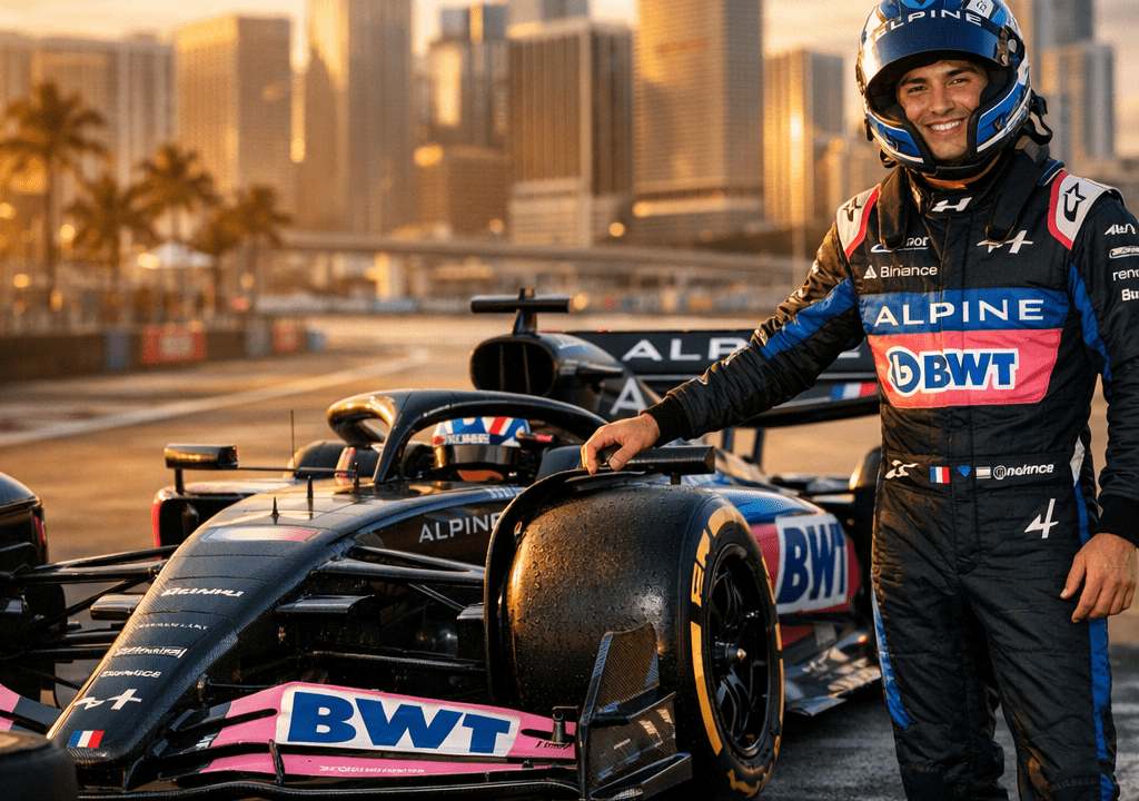 "Franco Colapinto y el Nuevo Auto de Alpine en Miami"