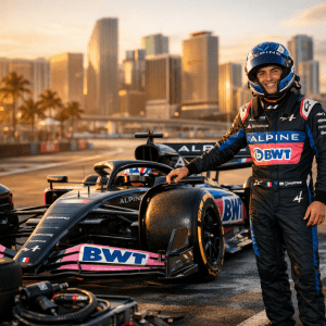 "Franco Colapinto y el Nuevo Auto de Alpine en Miami"