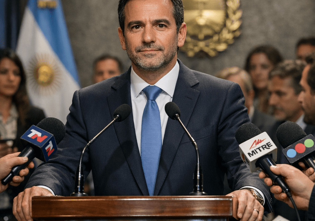 Manuel Adorni presenta conferencia en Casa Rosada este lunes