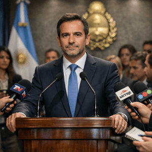 Manuel Adorni presenta conferencia en Casa Rosada este lunes