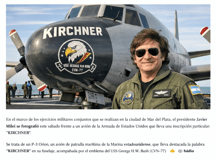 Milei y el avión Kirchner: ¿un símbolo de cambio?