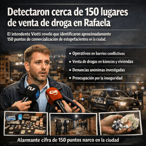 Rafaela enfrenta 150 puntos de venta de drogas detectados