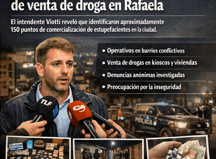 Rafaela enfrenta 150 puntos de venta de drogas detectados