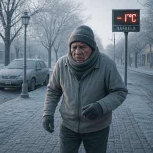 Frío Extremo en Rafaela: Temperaturas Bajo Cero A la Vista