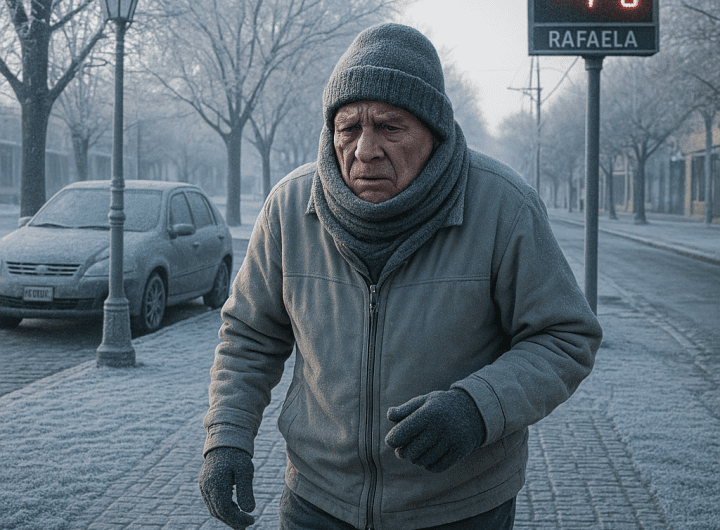 Frío Extremo en Rafaela: Temperaturas Bajo Cero A la Vista