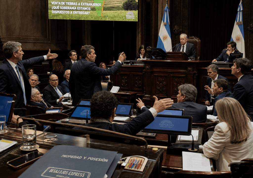 Senado Argentino Debate Venta de Tierras a Extranjeros y Desalojos