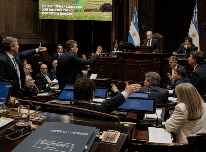 Senado Argentino Debate Venta de Tierras a Extranjeros y Desalojos