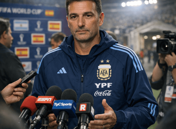 "Polémica en redes: Ayudante de Scaloni responde sospechas post-Mundial"