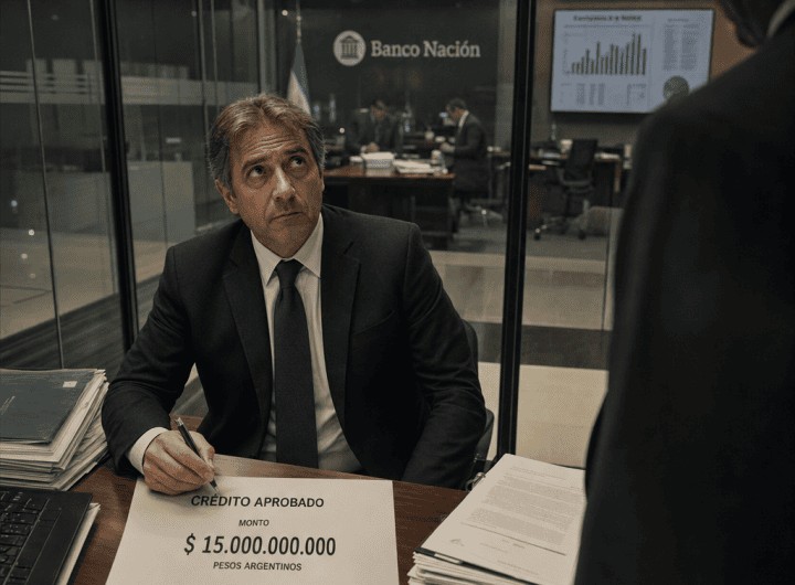 Crisis en Banco Nación: Crédito millonario y empresa cuestionada.