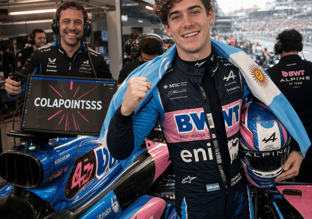 "Colapinto brilla en España: el apodo divertido de Alpine"