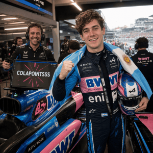 "Colapinto brilla en España: el apodo divertido de Alpine"