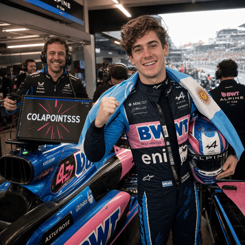 "Colapinto brilla en España: el apodo divertido de Alpine"