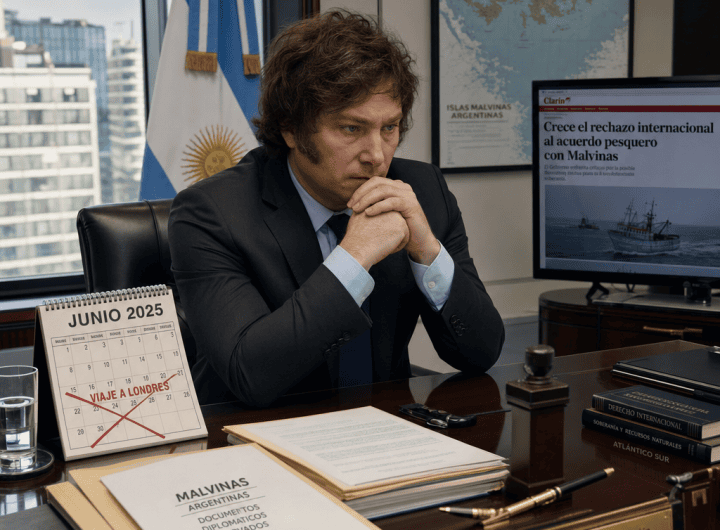 Javier Milei y su decisión sobre Londres en crisis Malvinas