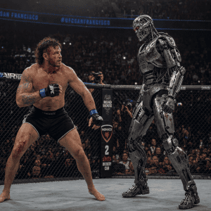 Pelea de MMA: Humano contra Robot al Estilo Terminator.