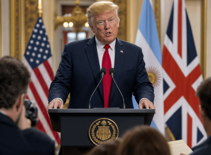Trump se ofrece a mediar entre Reino Unido y Argentina