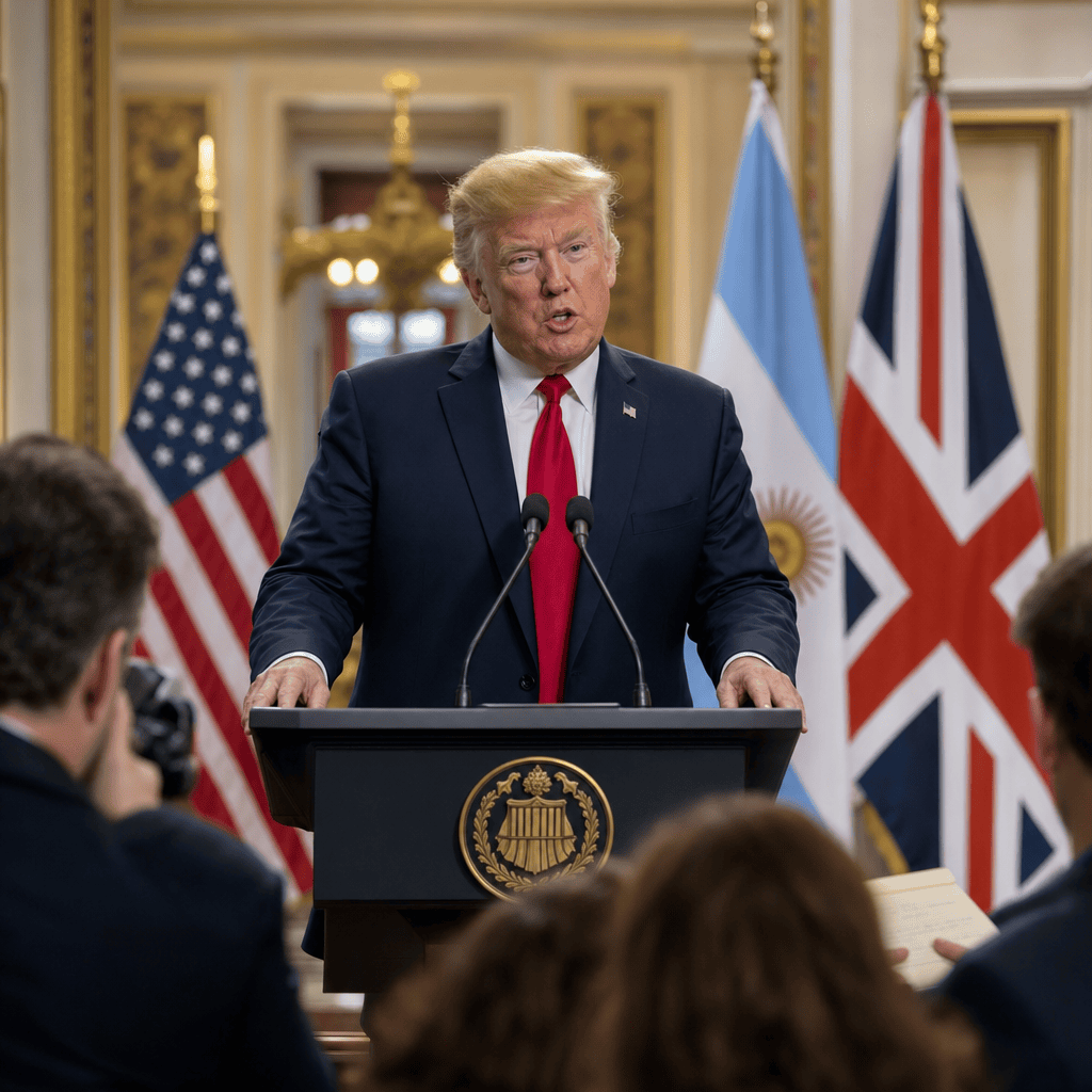 Trump se ofrece a mediar entre Reino Unido y Argentina
